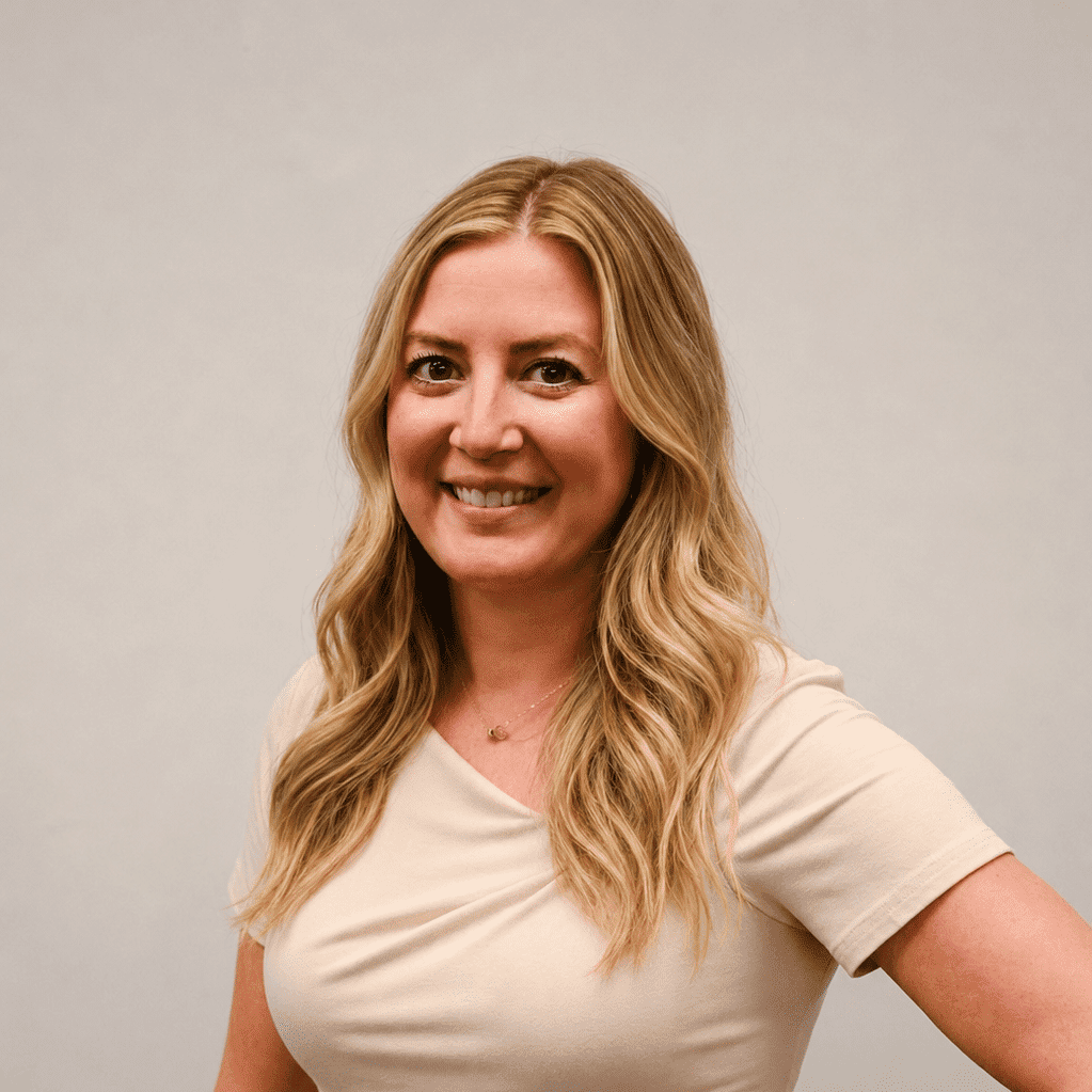 Portrait of Randi Stimak, a professional stylist at Snoballs Salon, showcasing their expertise and style.